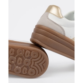 Shelvt Buty sportowe damskie grubszy spód białe 2