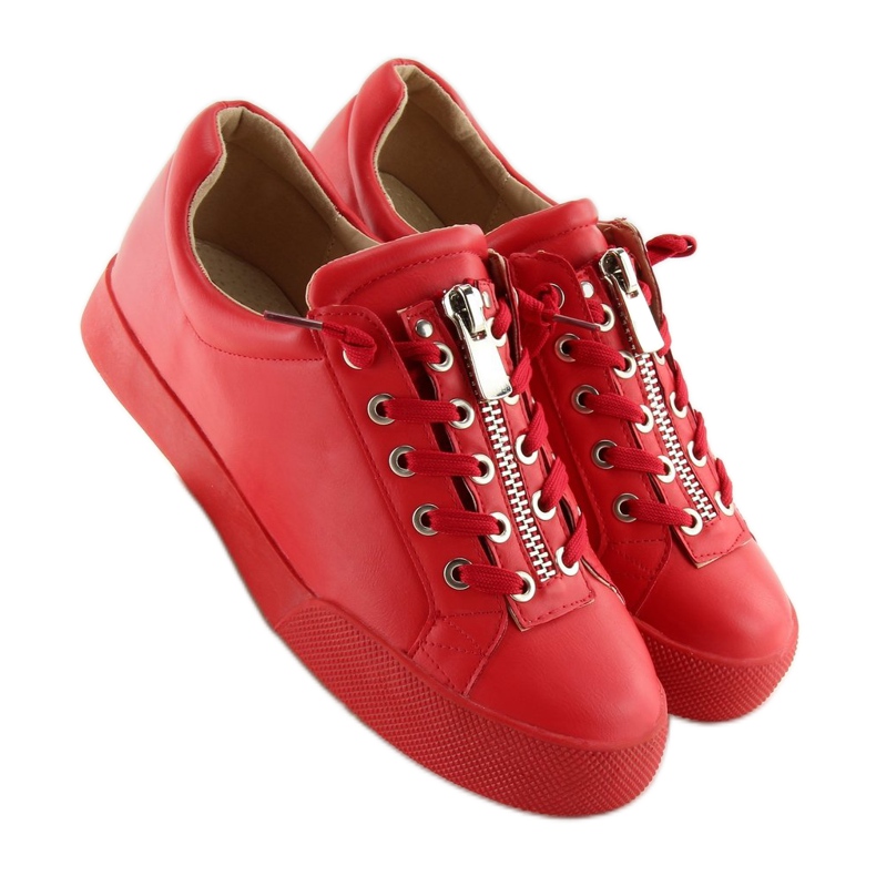 Trampki damskie czerwone 7209 Red 1