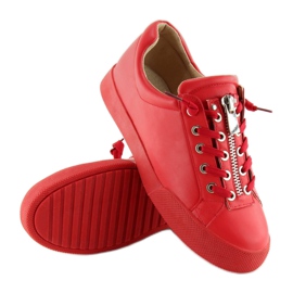 Trampki damskie czerwone 7209 Red 2