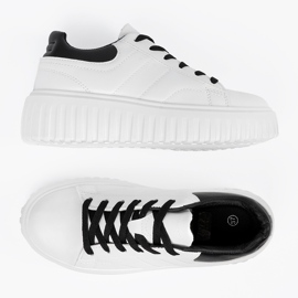 Shelvt Damskie buty sportowe białe 4