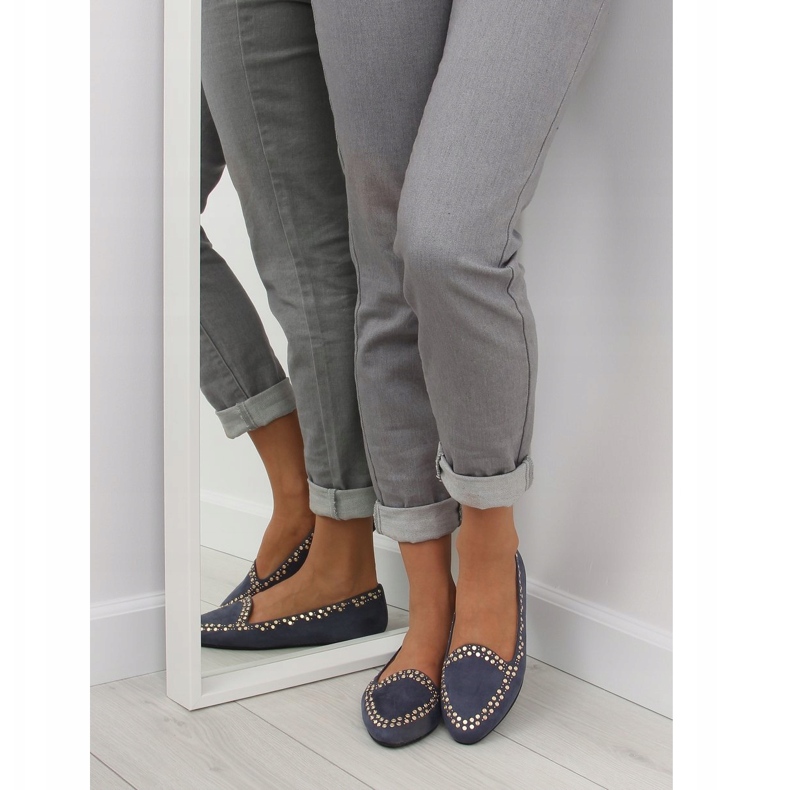 Mokasyny lordsy granatowe 1389 Navy 1