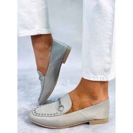 Mokasyny lordsy szare 1390 Grey 1