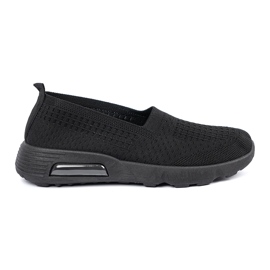 Shelvt Wygodne buty sportowe damskie czarne 2