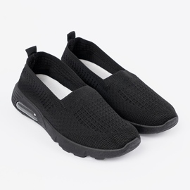 Shelvt Wygodne buty sportowe damskie czarne 3