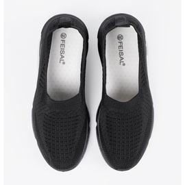 Shelvt Wygodne buty sportowe damskie czarne 4