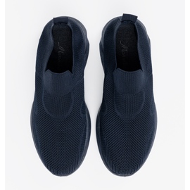Shelvt Damskie wsuwane buty sportowe granatowe niebieskie 3