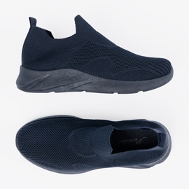 Shelvt Damskie wsuwane buty sportowe granatowe niebieskie 4