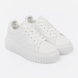Shelvt Białe sneakersy sportowe damskie 4