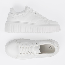 Shelvt Białe sneakersy sportowe damskie 6