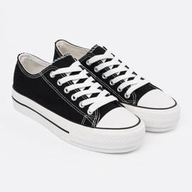 Shelvt Trampki damskie czarne 1