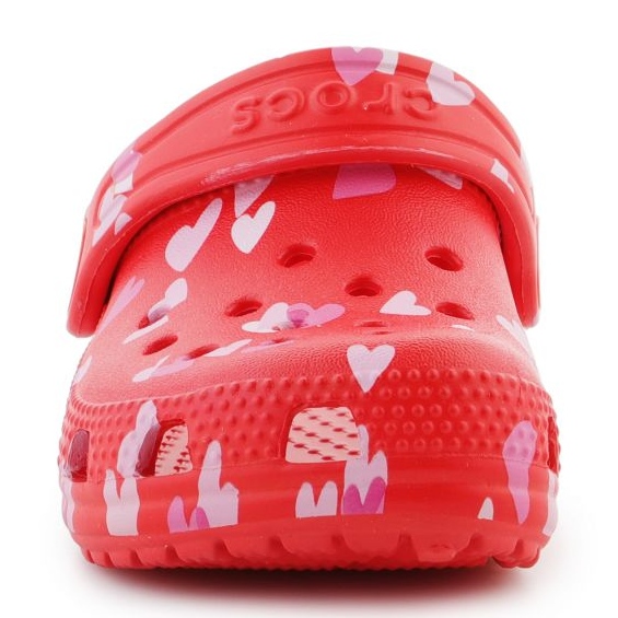 Klapki Crocs Classic Vday Clog T  209755-6ZR czerwone 1