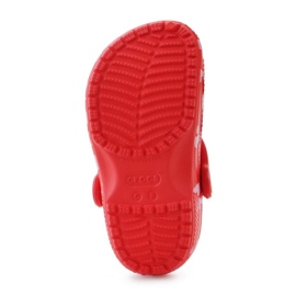 Klapki Crocs Classic Vday Clog T  209755-6ZR czerwone 4