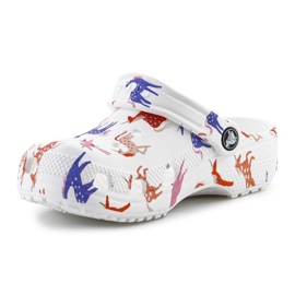 Klapki Crocs Classic Character Print Clog  209695-9CD białe 2