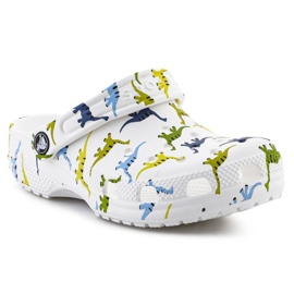 Chodaki dziecięce Crocs Classic Character Print Clog 209695-9DH białe 2