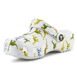 Chodaki dziecięce Crocs Classic Character Print Clog 209695-9DH białe 4