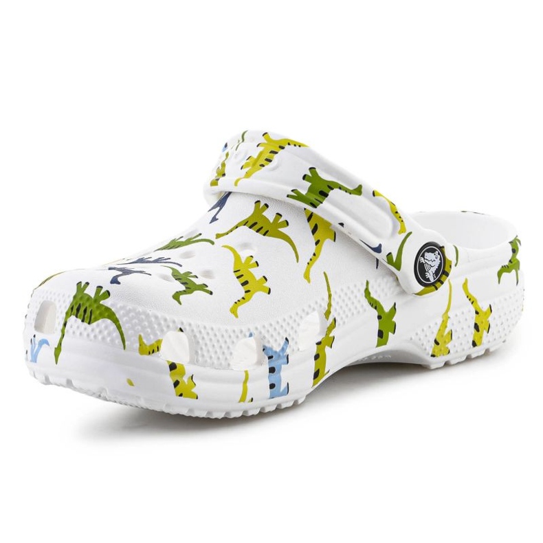 Chodaki dziecięce Crocs Classic Character Print Clog 209695-9DH białe 4