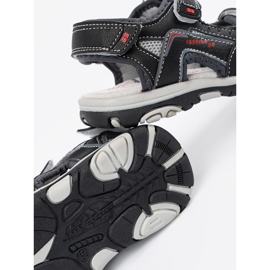 Shelvt Czarne chłopięce sandały 1