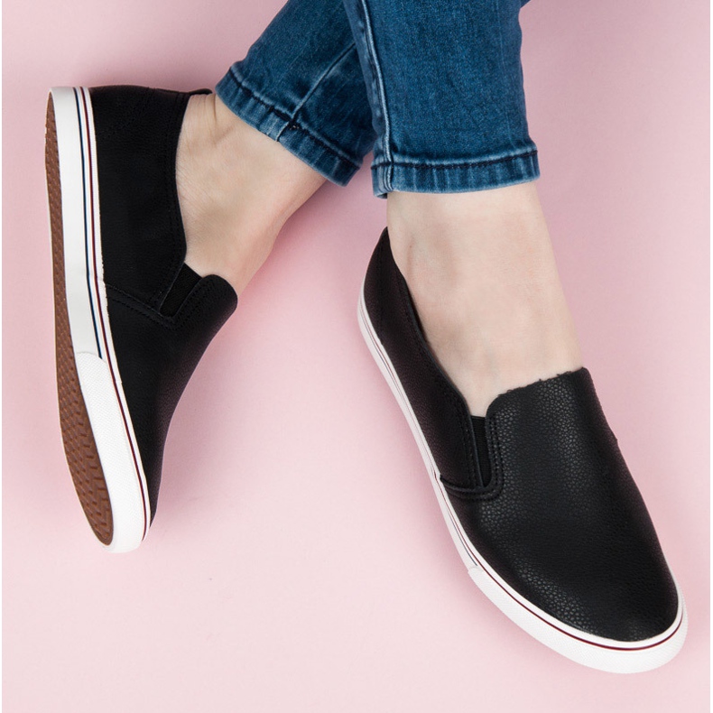 Seastar Trampki slipony czarne 1