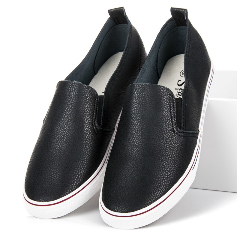 Seastar Trampki slipony czarne 2