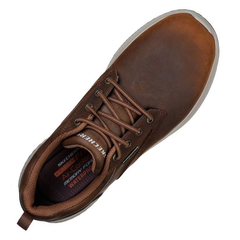 Buty Skechers Delson Antigo 65693-CDB brązowe 1