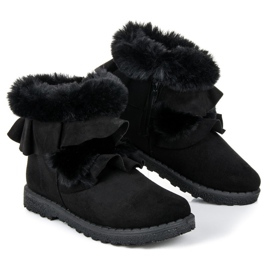 Seastar Czarne botki z falbanką 1