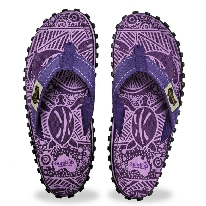 Japonki Gumbies Islander Flip-Flops Unisex Purple Signature GU-FFISL151 fioletowe 1