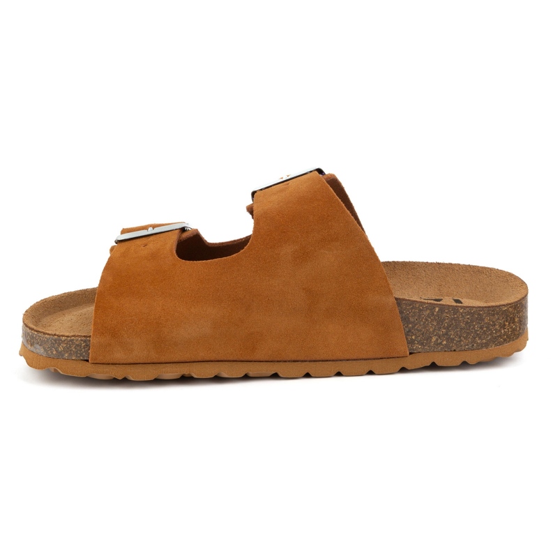 Vriston Buty damskie klapki regulowane izzi alex brandy brąz 1