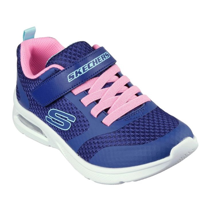 Buty Skechers Microspec Max - Racer Gal 303543L-NVPK niebieskie 1