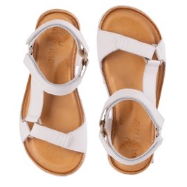 Olivier Sandały damskie barefoot-friendly – skórzane, szerokie, lekkie białe 8