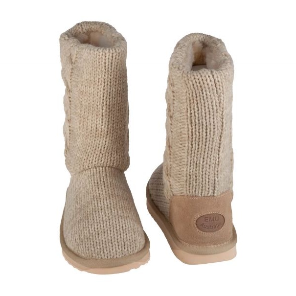 Buty, kapcie Emu Australia Bartle W13142-MACA beżowy 2