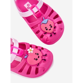 Sandałki Dziecięce Na Rzep Owoce 83615 Ipanema Summer Xiv Różowe 2