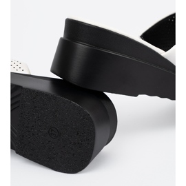 Seastar Białe ażurowe klapki na platformie 1