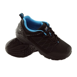 Buty trekkingowe softshell DK 18108 czarne niebieskie 3
