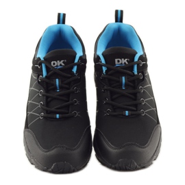 Buty trekkingowe softshell DK 18108 czarne niebieskie 4
