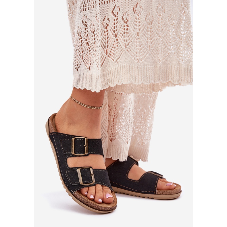 Klapki Profilaktyczne Inblu AA000068 Czarne 1