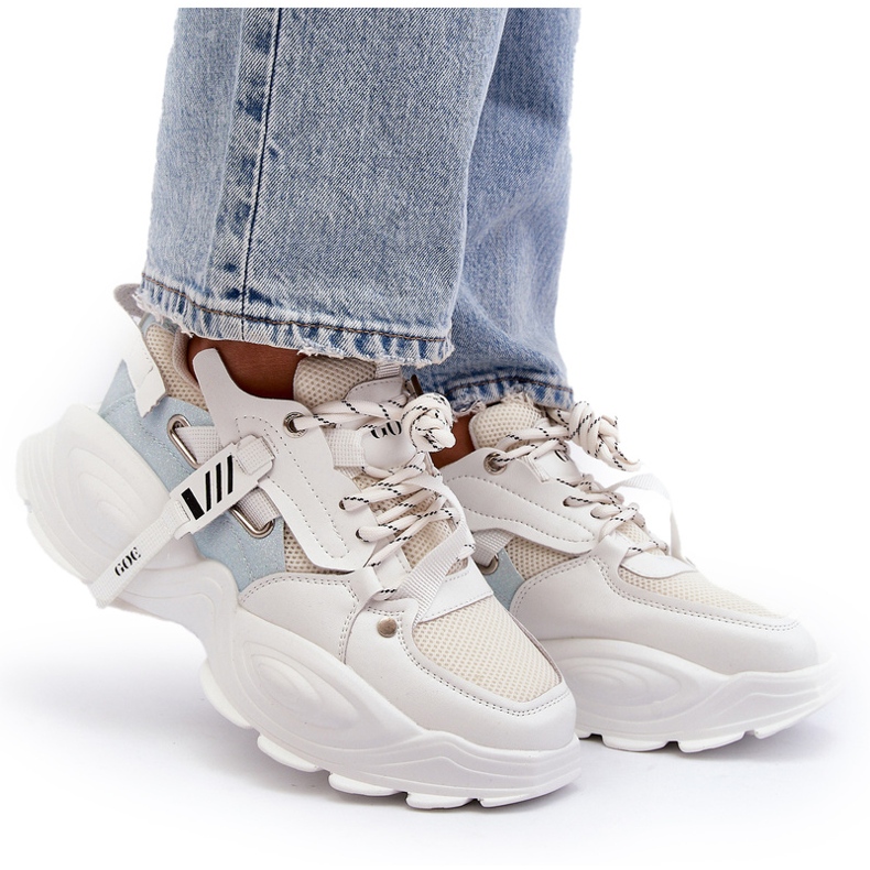 Sneakersy Damskie GOE NN2N4039B Białe 5