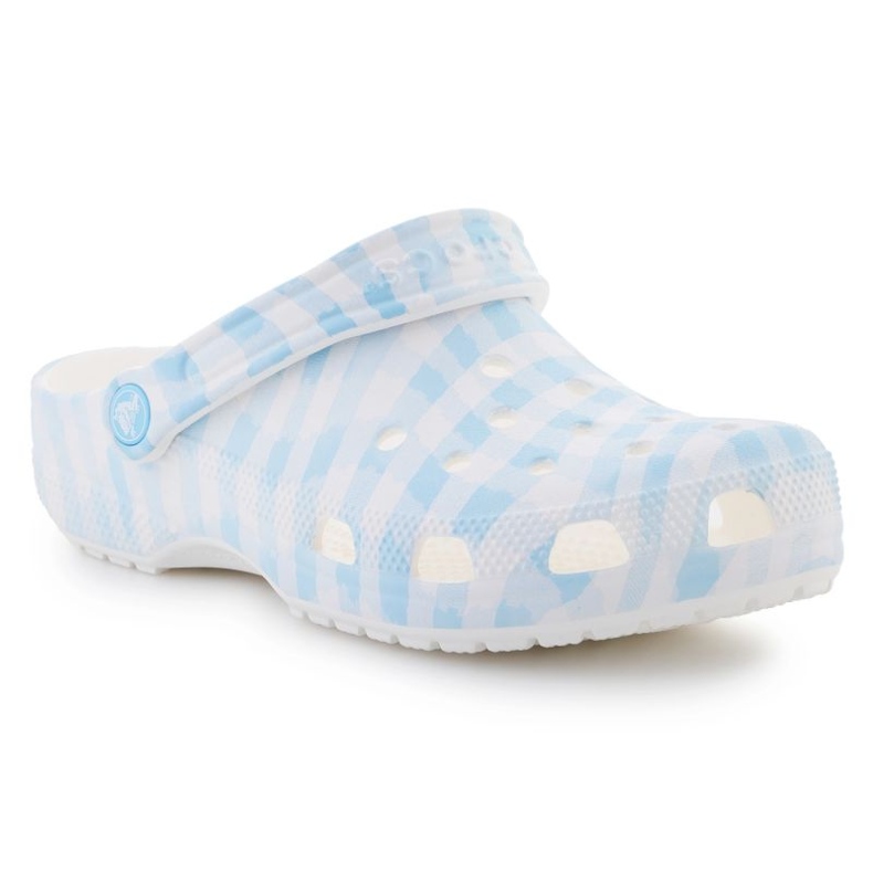 Klapki Crocs Classic Gingham Clog 211006-16S białe 1