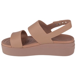 Sandały Crocs Brooklyn Low Wedge 206453-2EL beżowy 2