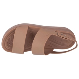Sandały Crocs Brooklyn Low Wedge 206453-2EL beżowy 3