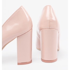 Seastar Różowe lakierowane czółenka 1