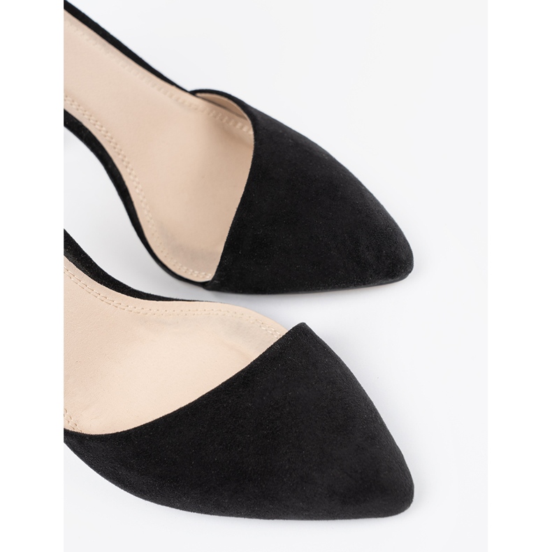 Goodin Czarne szpilki z paskiem wokół kostki 2