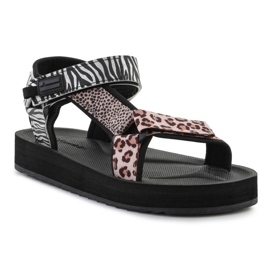 Sandały D.Franklin Forest High Strips Animal Print  DFSH404002-ABLA czarne 5