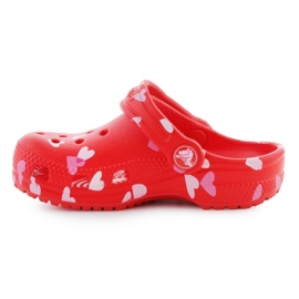 Klapki Crocs Classic Vday Clog T  209755-6ZR czerwone 8