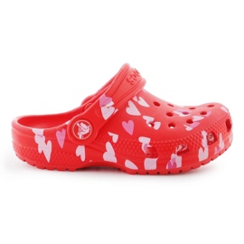 Klapki Crocs Classic Vday Clog T  209755-6ZR czerwone 10