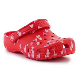 Klapki Crocs Classic vday Clog 209754-6ZR czerwone 5