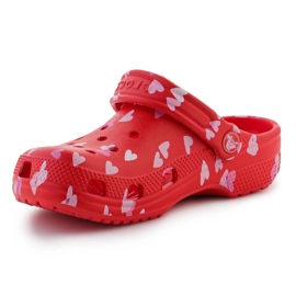 Klapki Crocs Classic vday Clog 209754-6ZR czerwone 7