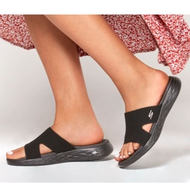 Klapki Skechers ON-The-GO 600 - Oceanside W 140003-BBK czarne 8