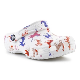 Klapki Crocs Classic Character Print Clog  209695-9CD białe 4