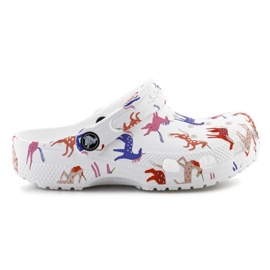 Klapki Crocs Classic Character Print Clog  209695-9CD białe 9