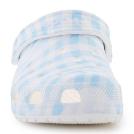 Klapki Crocs Classic Gingham Clog 211006-16S białe 7
